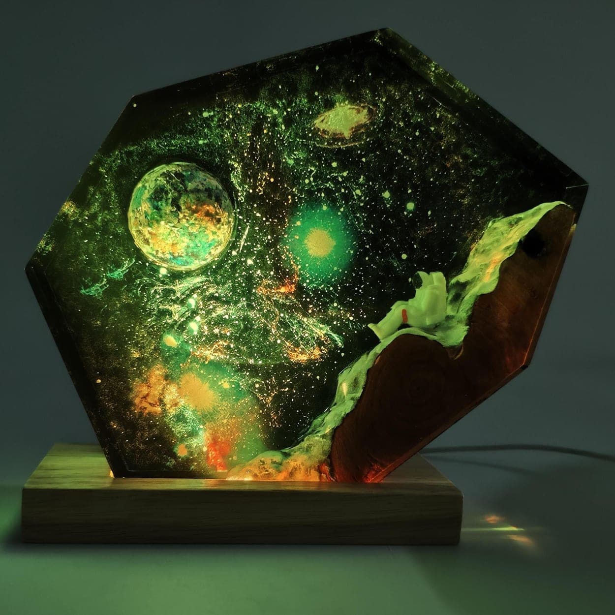 Lost in Space Astronaut Epoxy Resin Night Light