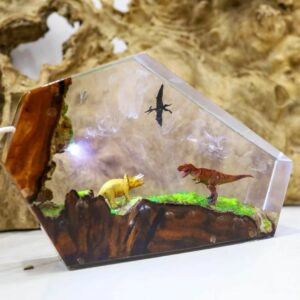 Dinosaur Resin Lamp