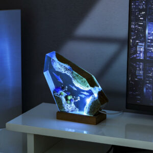 Dolphin and Sea Turtles Resin Lamp Ver 2