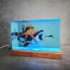 Giant Octopus Fights With Meg Fish Resin Lamp (8)